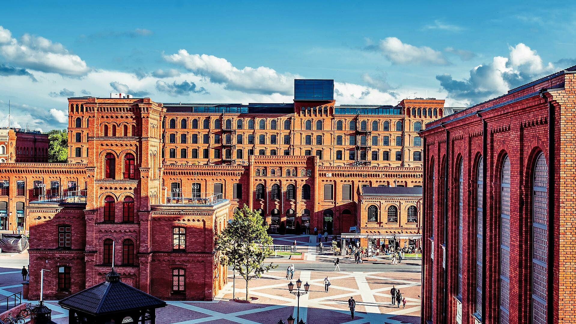 A view of Izrael Poznański's former factory